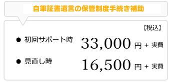 自筆証書遺言保管制度手続補助